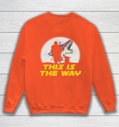 Arizona Coyotes NHL Ice Hockey Star Wars Yoda And Mandalorian This Is The Way Sweatshirt 3