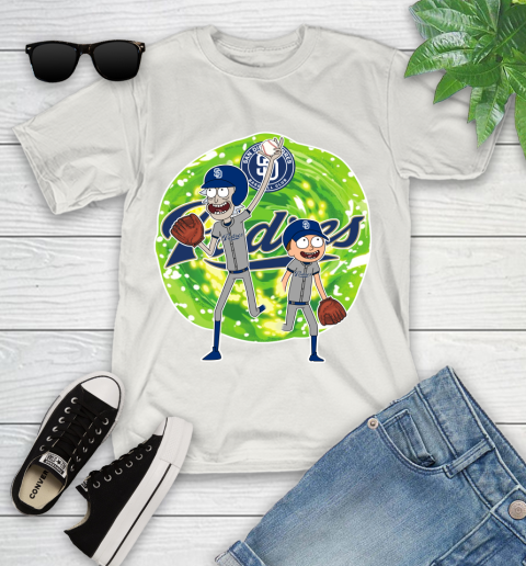 MLB San Diego Padres Rick And Morty Baseball Sports Youth T-Shirt 12