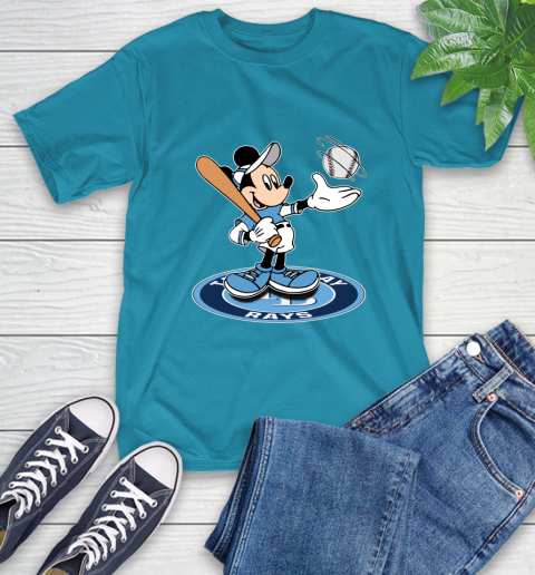 MLB Baseball Tampa Bay Rays Cheerful Mickey Disney Shirt T-Shirt 9