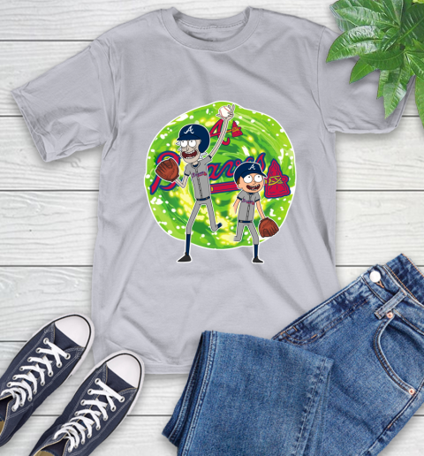 MLB Atlanta Braves Rick And Morty Baseball Sports T-Shirt 6
