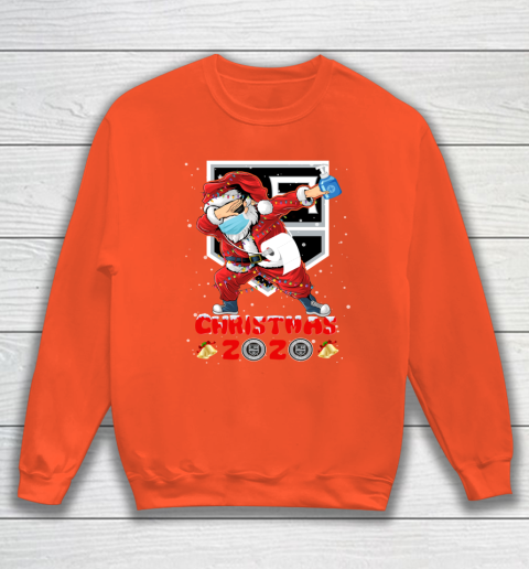 Los Angeles Kings Funny Santa Claus Dabbing Christmas 2020 NHL Sweatshirt 3