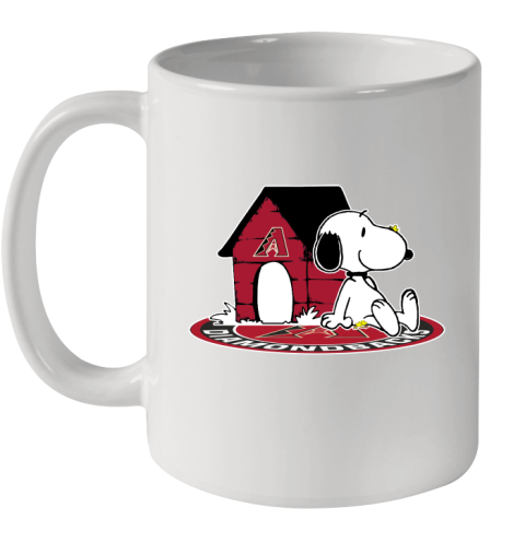 MLB Baseball MLB Baseball Arizona Diamondbacks Snoopy The Peanuts Movie Shirt Ceramic Mug 11oz