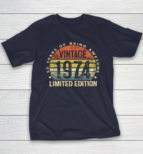 50 Year Old Gifts Vintage 1974 Limited Edition 50th Birthday Youth T-Shirt 2
