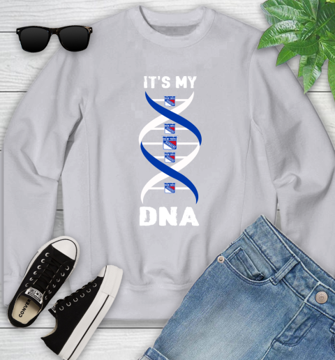New York Rangers NHL Hockey It's My DNA Sports Youth Sweatshirt 3
