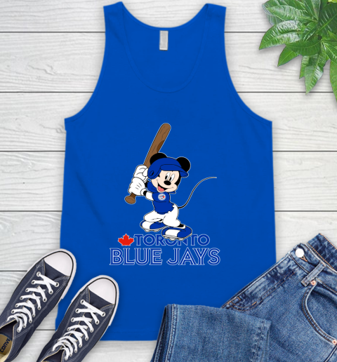 MLB Baseball Toronto Blue Jays Cheerful Mickey Mouse Shirt Tank Top 5