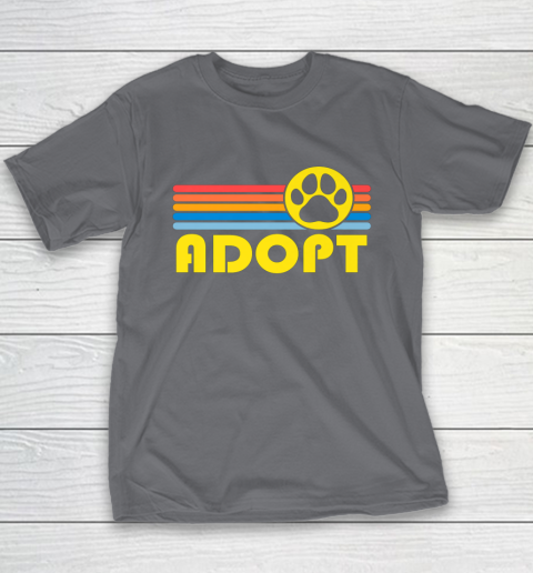 Rescue Animal Adoption Adopt Cat or Dog Vintage Retro Sunset Youth T-Shirt 5
