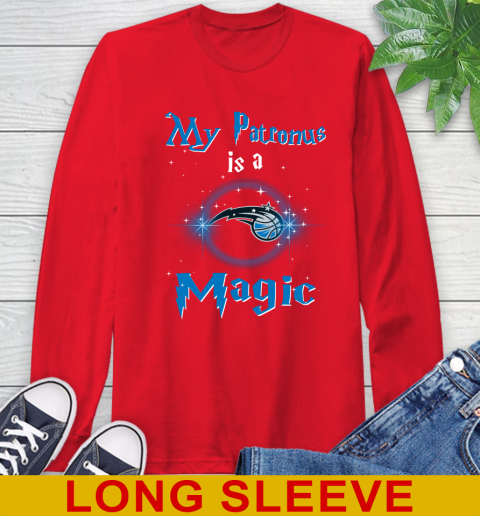 NBA Basketball Harry Potter My Patronus Is A Orlando Magic Long Sleeve T-Shirt 12
