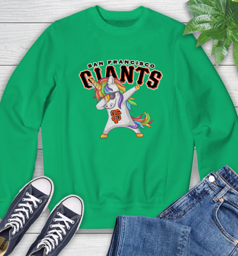 San Francisco Giants MLB Baseball Funny Unicorn Dabbing Sports Sweatshirt 6