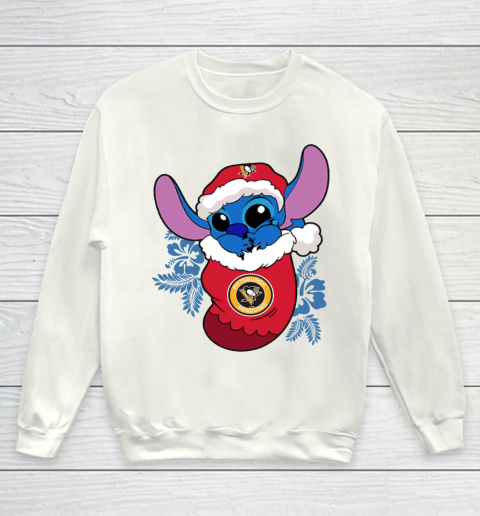 Pittsburgh Penguins Christmas Stitch In The Sock Funny Disney NHL Youth Sweatshirt 2