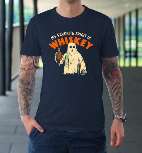 My Favorite Spirit Is Whiskey Halloween T-Shirt 2