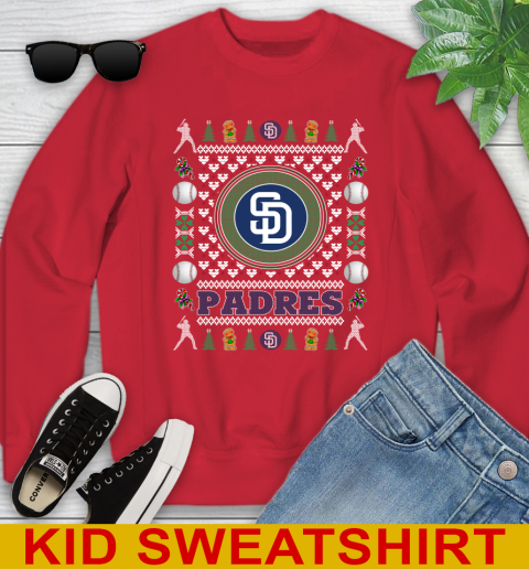 San Diego Padres Merry Christmas MLB Baseball Loyal Fan Youth Sweatshirt 7
