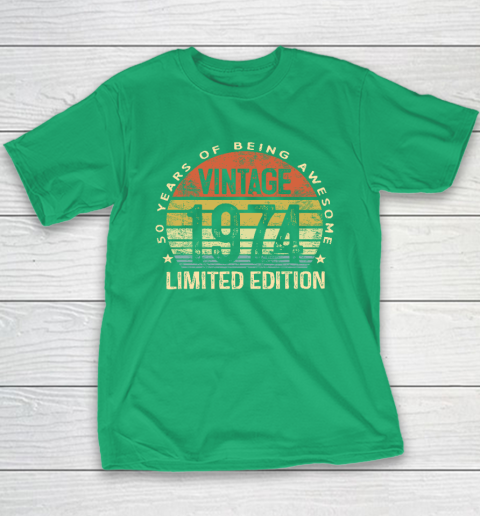 50 Year Old Gifts Vintage 1974 Limited Edition 50th Birthday Youth T-Shirt 4
