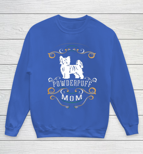 Dog Mom Shirt Powderpuff Mom Chinese Crested Dog Youth Sweatshirt 6