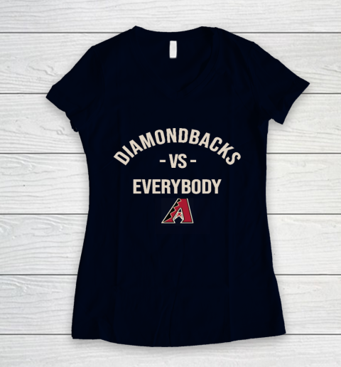 Arizona Diamondbacks Vs Everybody Women's V-Neck T-Shirt 2