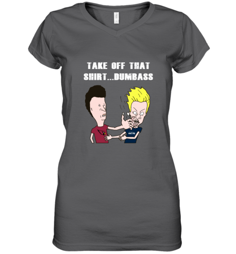 Arizona Cardinals Take Off Shirt Dumbass Face Slap ei0s arizona cardinals take off shirt dumbass face slap women v neck t shirt 39 front charcoal
