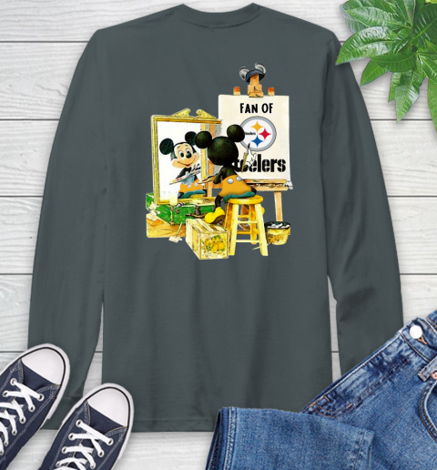 NFL Football Pittsburgh Steelers Mickey Drawing Shirt 60