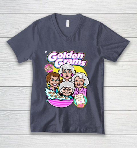Golden Girls Tshirt Golden Grams Cereal V-Neck T-Shirt 7