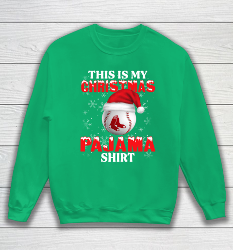 Boston Red Sox This Is My Christmas Pajama Shirt MLB Sweatshirt 5