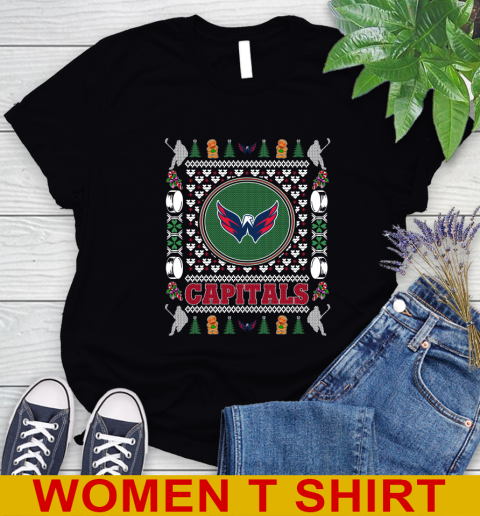 Washington Capitals Merry Christmas NHL Hockey Loyal Fan Women's T-Shirt