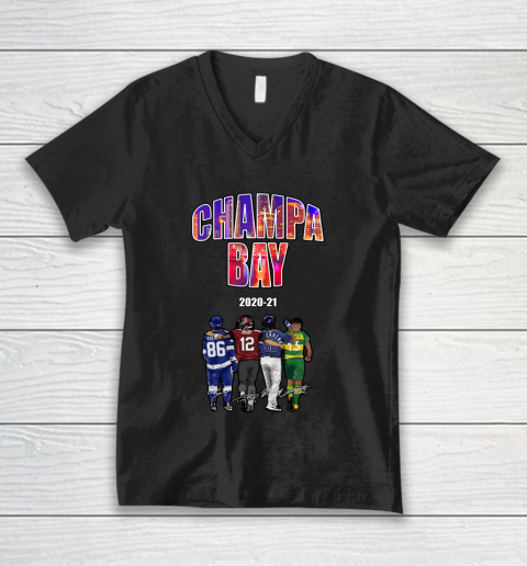 Champa Bay 2020 2021 Player V-Neck T-Shirt