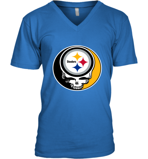 NFL Team Pittsburgh Steelers X Grateful Dead Logo Band Premium Men's T-Shirt  