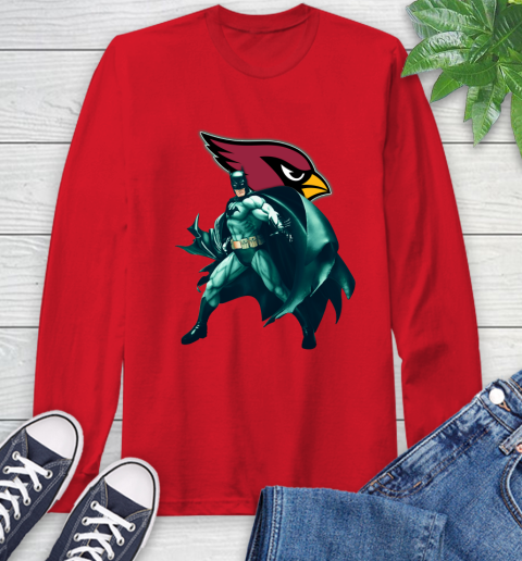 NFL Batman Football Sports Arizona Cardinals Long Sleeve T-Shirt 10