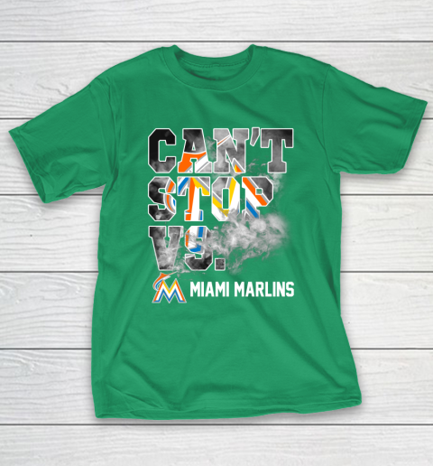 MLB Miami Marlins Baseball Can t Stop Vs Marlins T Shirt Tee For Sports