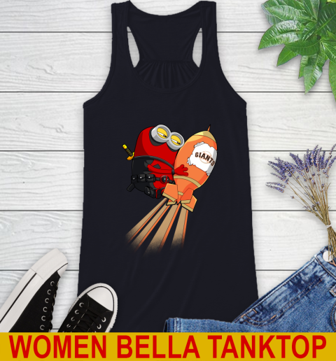 MLB Baseball San Francisco Giants Deadpool Minion Marvel Shirt Racerback Tank 8