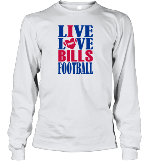 Live Love Buffalo Bills Football Youth Long Sleeve