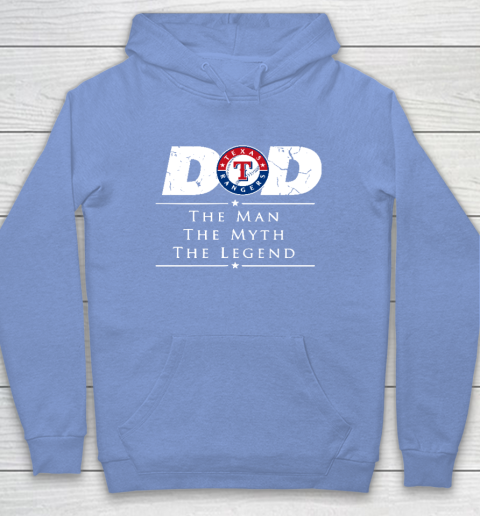 Texas Rangers MLB Baseball Dad The Man The Myth The Legend Hoodie 8