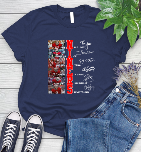 Niners Player Name And Signature San Francisco 49ers Shirts 93