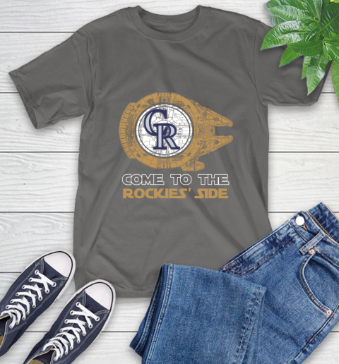 MLB Come To The Colorado Rockies Side Star Wars Baseball Sports T-Shirt 10
