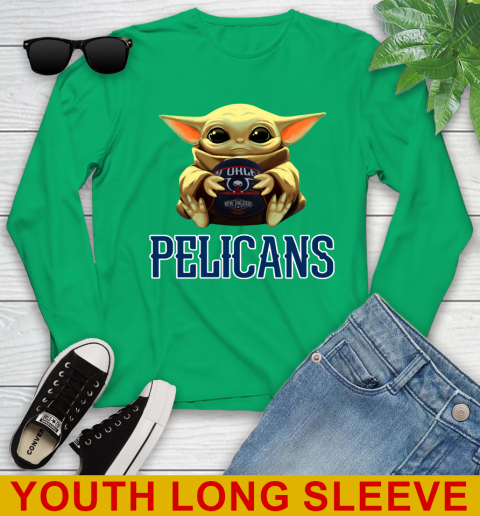 NBA Basketball New Orleans Pelicans Star Wars Baby Yoda Shirt 128