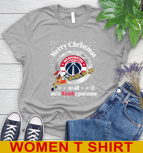 Washington Wizards Merry Christmas To All And To Wizards A Good Season NBA Basketball Sports Women's T-Shirt 5