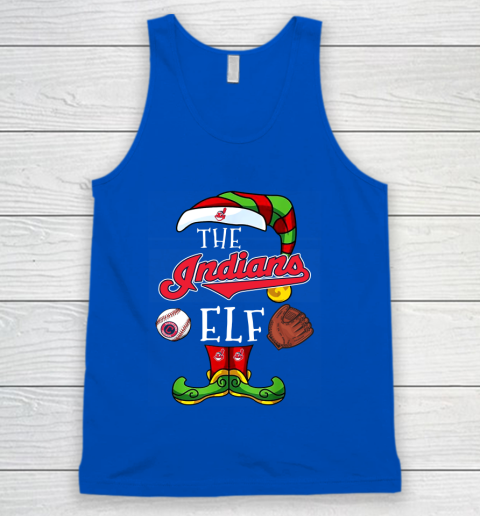 Cleveland Indians Christmas ELF Funny MLB Tank Top 4