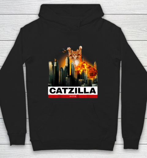 CATZILLA  Funny Kitty Tshirt for Cat lovers to Halloween Hoodie
