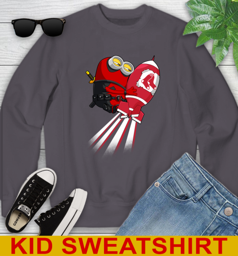 MLB Baseball Boston Red Sox Deadpool Minion Marvel Shirt Youth Sweatshirt 5