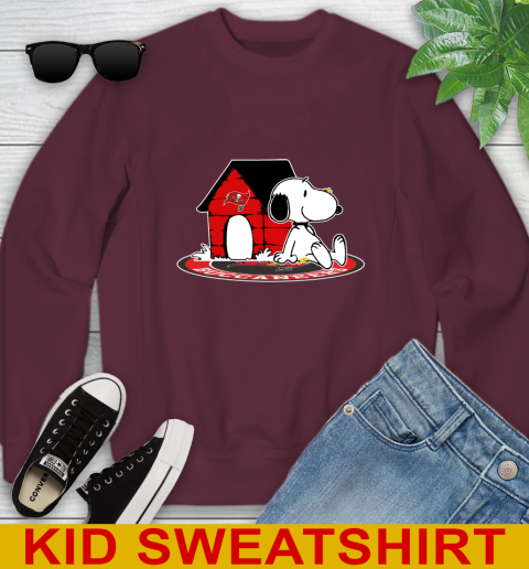 NFL Football Tampa Bay Buccaneers Snoopy The Peanuts Movie Shirt Youth Sweatshirt 5