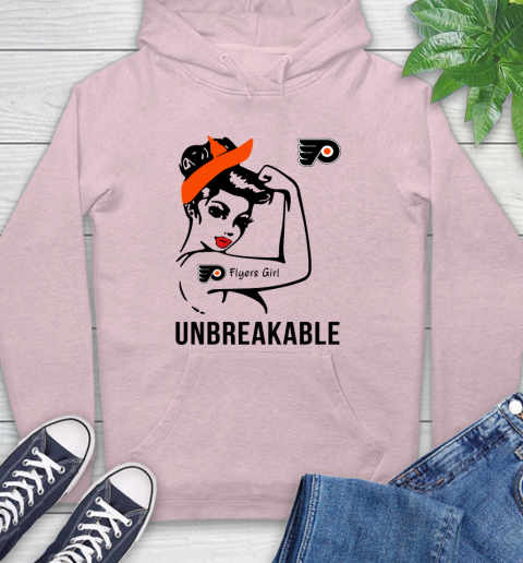 NHL Philadelphia Flyers Girl Unbreakable Hockey Sports Hoodie 7