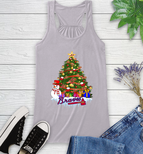 Atlanta Braves Merry Christmas MLB Baseball Sports Racerback Tank 5