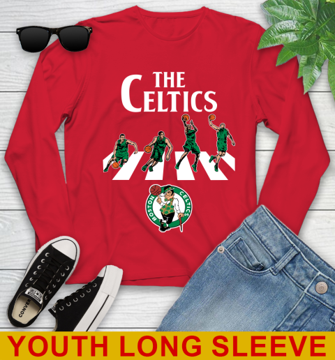 NBA Basketball Boston Celtics The Beatles Rock Band Shirt Youth Long Sleeve 11