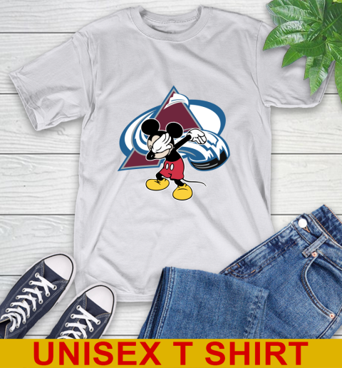 Colorado Avalanche NHL Hockey Dabbing Mickey Disney Sports T-Shirt 12