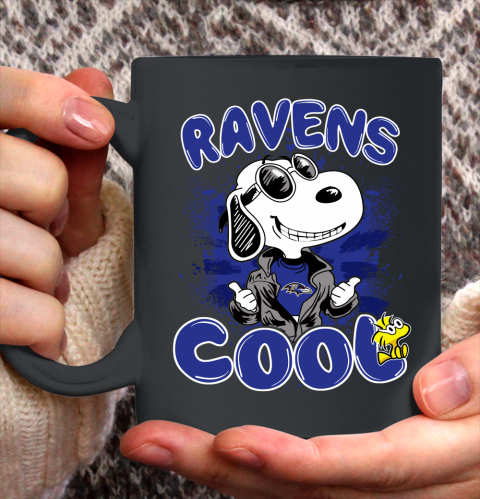 NFL Football Baltimore Ravens Cool Snoopy Shirt Ceramic Mug 11oz