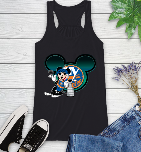 NHL New York Islanders Stanley Cup Mickey Mouse Disney Hockey T Shirt Racerback Tank 2