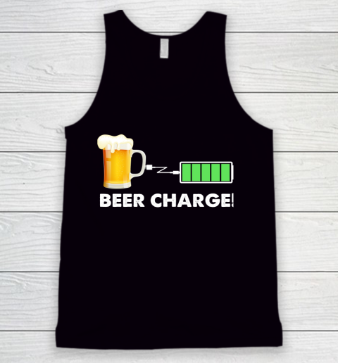 Beer Lover Funny Shirt Beer Charge Tank Top