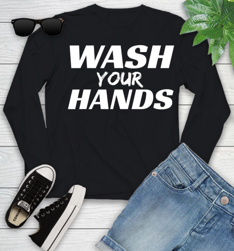 Nurse Shirt Virus Flu Hygiene Germaphobe Wash Your Hands T Shirt Youth Long Sleeve