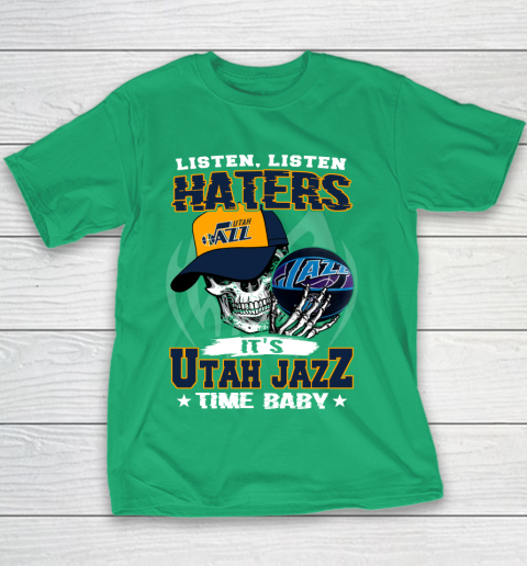Listen Haters It is JAZZ Time Baby NBA Youth T-Shirt 3