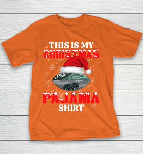 New York Jets This Is My Christmas Pajama Shirt NFL Youth T-Shirt 4