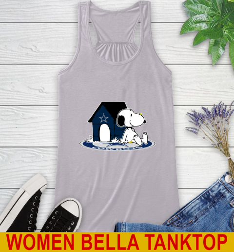 NFL Football Dallas Cowboys Snoopy The Peanuts Movie Shirt Racerback Tank 5