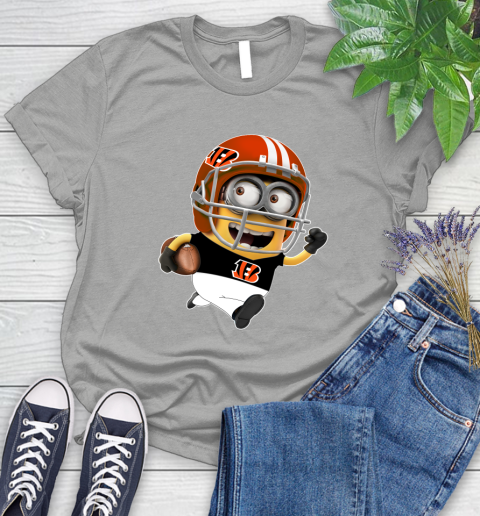 NFL Cincinnati Bengals Minions Disney Football Sports Women's T-Shirt 10